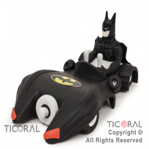 ADORNO BATIMOVIL CON BATMAN A. PORCELANA FRIA x 1